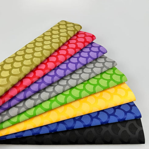 Accering Fishscale Pattern Heat Shrink Wrap Tubing for Fishing Rod Grip and Kitchen Supplies (f25mm, L3.3ft)