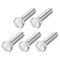 Hex Bolts 5Pcs (1/2-13x2") - 316 Stainless Steel UNC Fully Threaded Hex Head Screw Bolt for Furniture Repair, Silver