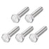 Hex Bolts 5Pcs (1/2-13x2") - 316 Stainless Steel UNC Fully Threaded Hex Head Screw Bolt for Furniture Repair, Silver