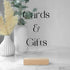 Ilyapa Acrylic Sign Holders with Natural Wood Stands, 4 Pack - 8x10 Inch Blank Table Numbers for Wedding Reception