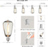 50FT Dimmable 27 Bulbs,Vintage DAMAING Outdoor String Lights Waterproof,LED Patio Lights with Bright Shatterproof Retro