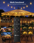37FT 10+1 Bulbs, Dimmable 3 Commercial Brightown Solar String Lights Outdoor Waterproof with Remote, LED Shatterproof