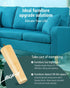 La Vane 7 inch 18cm 5/16 inch Set 4 / Solid Wood Furniture Legs - Tapered Replacement Feet with Thread & Mounting