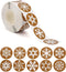 CCINEE Snowflake Stickers, Self Adhesive Round Stickers for Christmas Label and Wrapping Supply, 500PCS