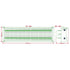 Electronics-Salon DIN Rail Mount 30 Position Screw Terminal Block Distribution Module, 24A / 400V