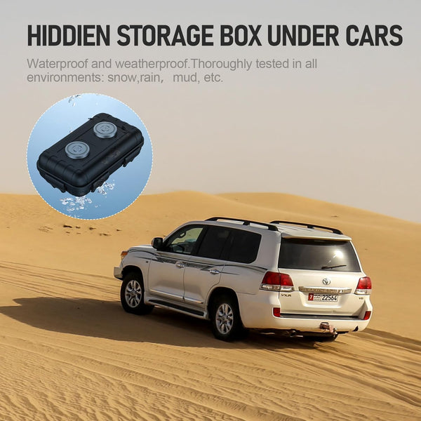 Magnetic Key Box, Waterproof Key Holder Under Car, Hide a Key Magnetic Holder for Outdoor Use