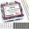 Tnisesm 240 Pcs Non Insulated Butt Connectors, 26-22 AWG Gauge Electrical Wire Seamless Uninsulated Crimp Ferrule