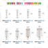 Glarks 166Pcs Wire Ferrules Kit, 8 Sizes AWG 12 10 8 6 4 2 1 2/0, Silver Plated Copper Crimp Connectors