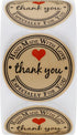CHIMNE 1000PCS Stickers,1 Inch Packaging Hand Made with Love Small Round Thank You Red Heart Baking Stickers Label