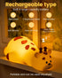 joyful xinghai Kids Night Light Giraffe, Silicone Tap Control Bedside Lamp with Time Auto-Off, Cute Portable LED