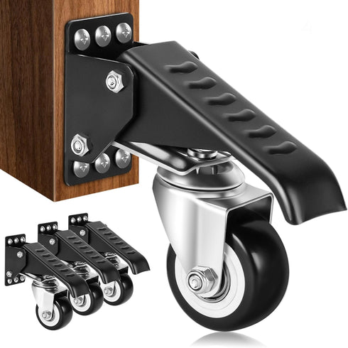 SPACECARE Heavy Duty Workbench Casters Kit, 800Lbs Capacity Set of 4 Adjustable Steel