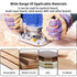 XWHLXY 4 Set 1/4'' 1/2", 3/8", 3/4", 1", 1.5" Pcs Pattern Flush Trim Router Bit Shank, Top Bearing Flush Cut Trim