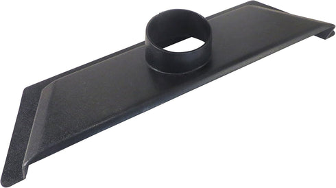 24" Wide x 7" Deep Floor Dust Sweep, ABS Plastic with 4" OD Opening for Dust Collector Systems, 73468