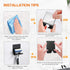 (2 Pack) Razor Holder Shaver Hook Hanger Stand Caddy Self Adhesive Stick on Hook Heavy Duty Stainless Steel Phone