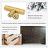 LONTAN 12 Pack Gold Drawer Knobs for Dresser Kitchen Cabinets, Brushed Brass T Bar Knobs, 2 Inch Length