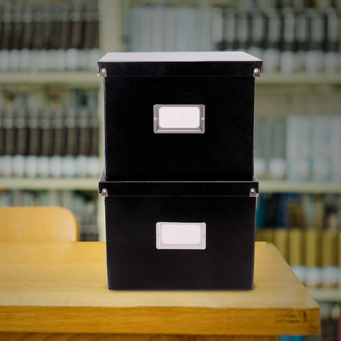 Snap-N-Store File Storage Box & Organizer - 2 Pack Portable File Boxes with Lids for Documents, 13.25 x 10.75 x 9.875