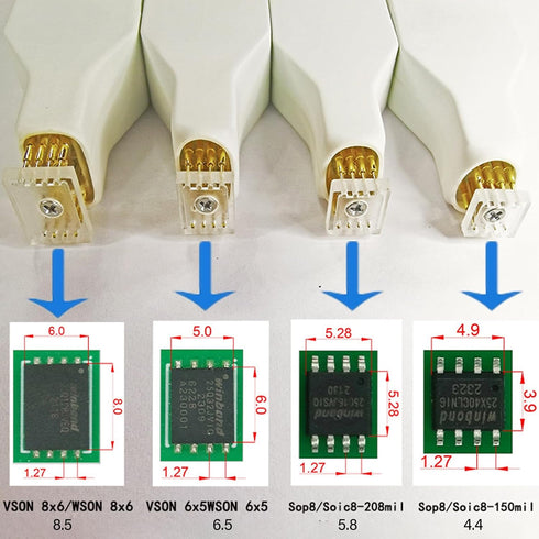 YWLUUOO SOP8 Programming Chip Download Burn Write Probe Spring Needle Chip Burners Cable Clip Cord Firmware