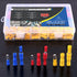 Glarks 300pcs Insulated Quick Splice Female/Male Bullet Crimp Terminals Connectors Assortment Kit