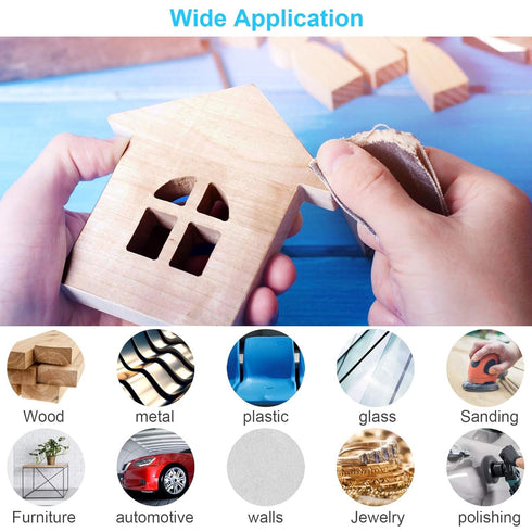 Sand Paper, 48 PCS Assorted Grit Sandpaper Sheets 120 to 5000, 9 x 3.6 Inch Premium Wet Dry Sandpaper for Wood, Metal,