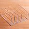 Desk Acrylic Organizer 2 Pack, 5 Compartments Mail Organizer, Clear Bill Money Holder for Charging