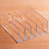 Desk Acrylic Organizer 2 Pack, 5 Compartments Mail Organizer, Clear Bill Money Holder for Charging