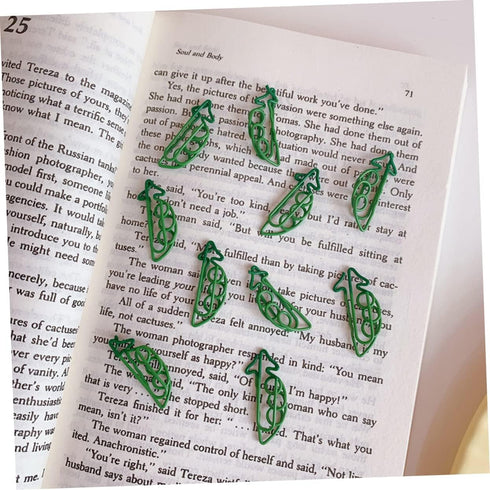 STOBOK 9pcs Carrot Paperclip, Fun Cartoon Paper Clips, Decorative Small Binder Clips, Mini Paper Fruit Decor