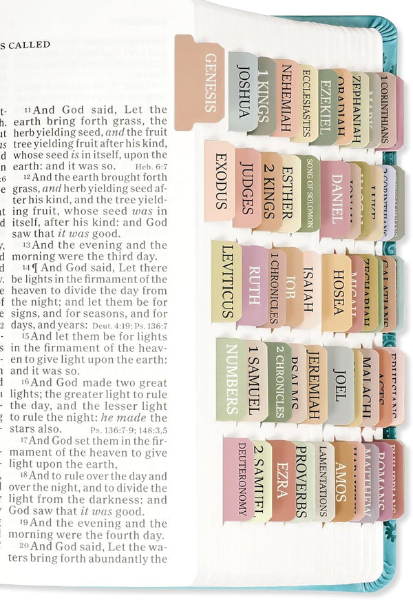 CICPAP Bible Tabs for Women & Men, Laminated Bible Tabs for Study Bible,