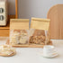 Roppolo 50 Pcs 6.3 Inch Brown Kraft Paper Bread Bags with Tin Tie,