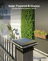 2W, 120 2CCT: 2700K, 4000K, 2 50%, 100% 2 Pack Sunco Solar Post Lights, Outdoor Dusk to Dawn Black Square Solar Powered