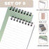 ZICOTO Aesthetic Pocket Notebooks Set Of 8 - Small 3x5 Spiral Notepads With Lined Pages - The Perfect Little Mini Note Pads to Stay Organized and Boost Productivity at Work or School by ZICOTO