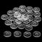 30 Pack 3/4 Inch Clear Plastic Washers, Flat Vinyl Replacement Parts for Glass Shower Door Handle and Towel Bars