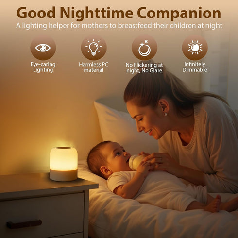 Light,3 Dimmable Portable Baby Night Colours Egg Light for Nursery,Rechargeable Night Light for Kids,Small Cordless