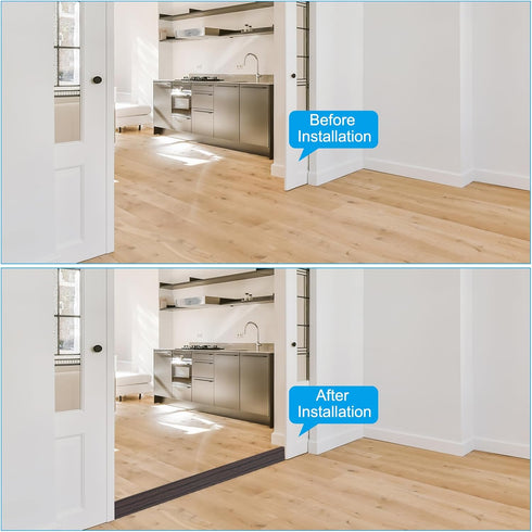 3 6.6 PATIKIL Self Adhesive Floor Transition Strip in x Ft, Vinyl Laminate Floor Flat Divider for Joining Floor Gaps
