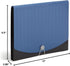 Smead Poly Frequency Expandable File Folders, Letter Size, 12 Pockets, Blue/Black (70863)