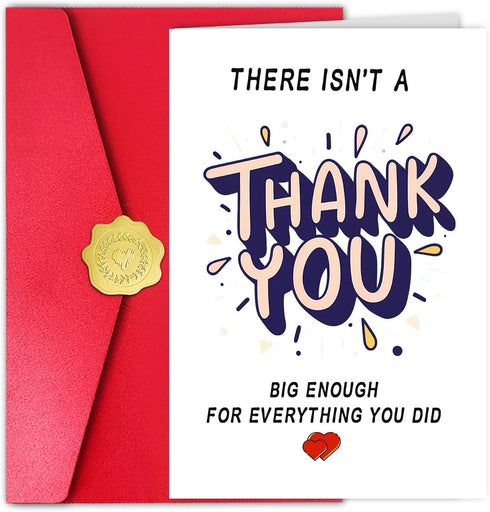 Thank Card for Men Women Funny, Boss Teacher Thank You Cards, Appreciation