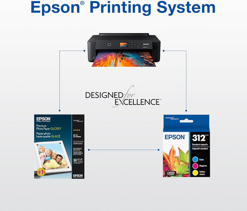 Epson 312 (T312XL120-S) XP-8500, 8600, 8700, 15000 Claria Photo HD Ink High Capacity Black Cartridge Works