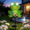 Rngmsi Garden Solar Lights Dynamic Eyes, Frog Solar Garden Lights Stake Outdoor