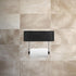 PRETYZOOM Stainless Steel Toilet Paper Holder with Tissue Box Wall-Mounted Wipe Holder for Bathroom and Kitchen, Square