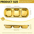 Chihutown 8PCS 3-Compartment 8.113.150.94in/20.682.4cm Esthetician Bowls, Thickened Stainless Steel Facial Skincare