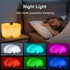 7 Foldable Book Lamp Light Decor Gift, Color LED Night Light Leather Cover USB Rechargeable, Unique Paper Book Light