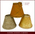CS-970-6 3 6 5, Royal Designs, Inc. Faux Leather Empire Chandelier Shade with Whipstitch Trim, x x Dark Brown