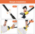 KeFanta Heavy Duty Commercial Mop with Long Handle, 60" Looped-End String Wet Cotton Mops for Floor Cleaning