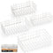 INCLY 4 Pack Pegboard Baskets Bins Set, 4 Size Square Style Metal