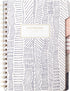 Fringe Studio Large Tab Notebook, Tribal Lines, Flexible Paperback Cover, College Ruled, 5 Subject, 180 Lined Pages
