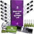 10 Pack Borosilicate Glass Luer Lock Syringe, 1ml Reusable Glass Syringes for Arts, Crafts, Lab, Thick Liquids