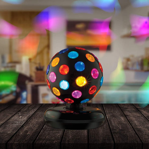 11-Inch 360 80s Kicko Spinning Disco Ball - Disco Ball Decor with Party Lights Degree Rotating Neon LED Light for Kids