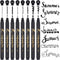 Calligraphy Pens Set, 8 Size Hand Lettering Brush Pens for Beginners, Black Ink Drawing Pens for Calligraphy