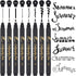 Calligraphy Pens Set, 8 Size Hand Lettering Brush Pens for Beginners, Black Ink Drawing Pens for Calligraphy