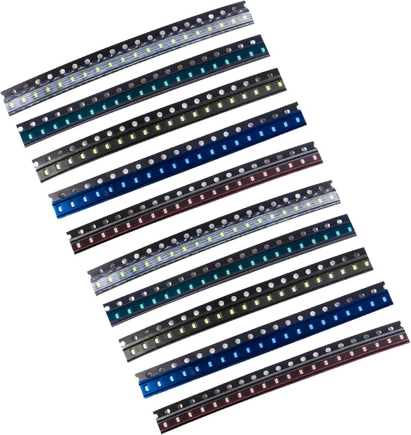 Coliao (5 Colors x 40 pcs = 200 pcs) 0603 SMD LED Diode