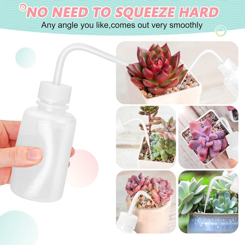 150ML Premium Eyelash Water Bottle for Extensions, 5oz White Tattoo Rinse Bottle, Easy to Carry for Cleaning